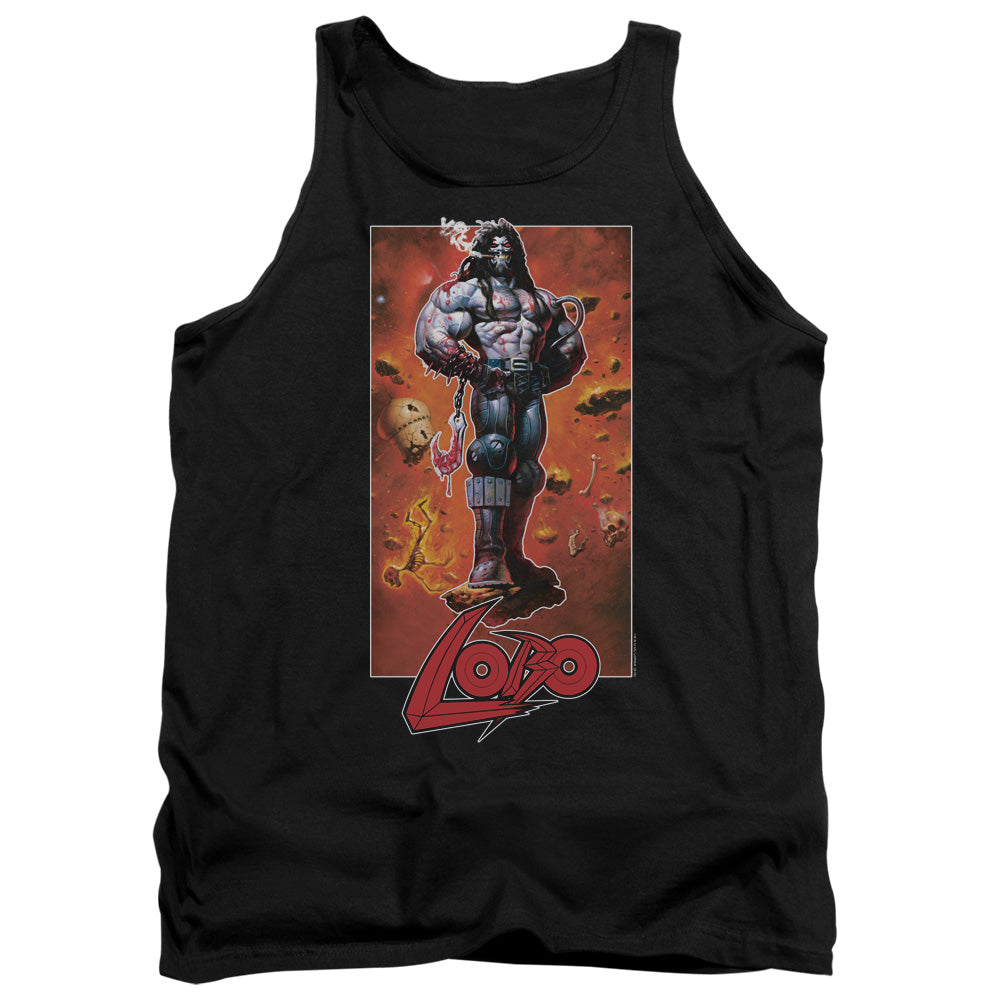 Jla/lobo Pose-adult Tank-black