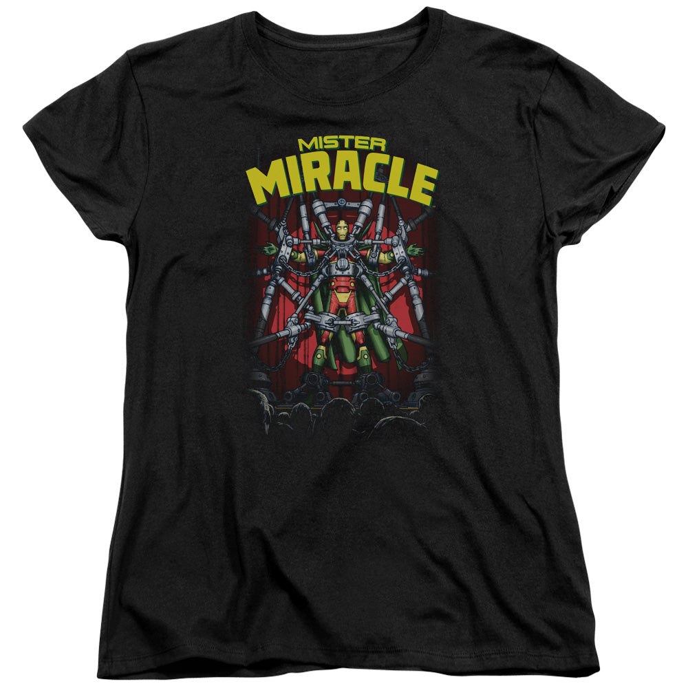 Jla/mister Miracle-s/s Women's Tee-black