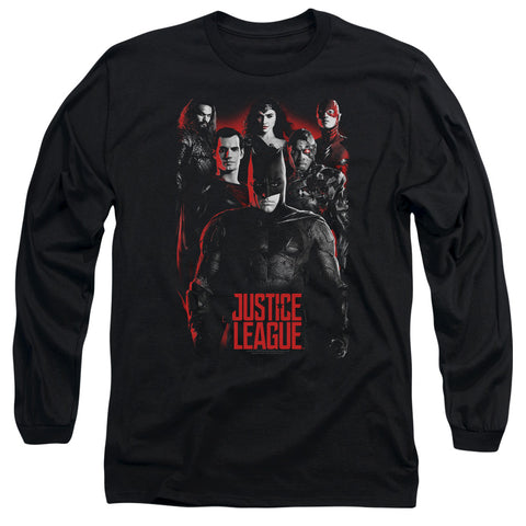 Justice League Movie/the League-l/s Adult 18/1-black