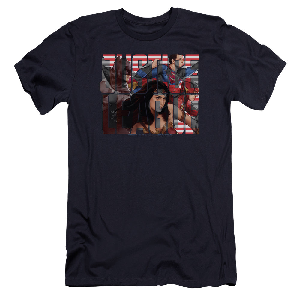 Justice League Movie/rally-hbo S/s Adult 30/1-navy