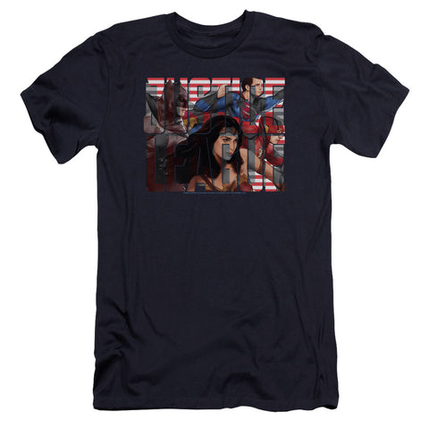 Justice League Movie/rally-hbo S/s Adult 30/1-navy