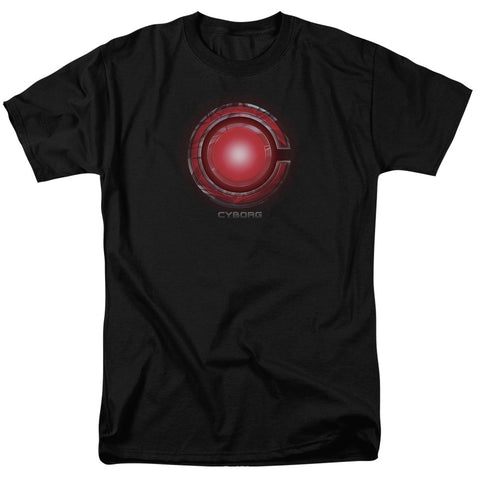 Justice League Movie/cyborg Logo-s/s Adult 18/1-black