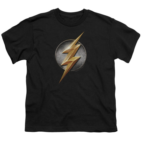 Justice League Movie/flash Logo-s/s Youth 18/1-black
