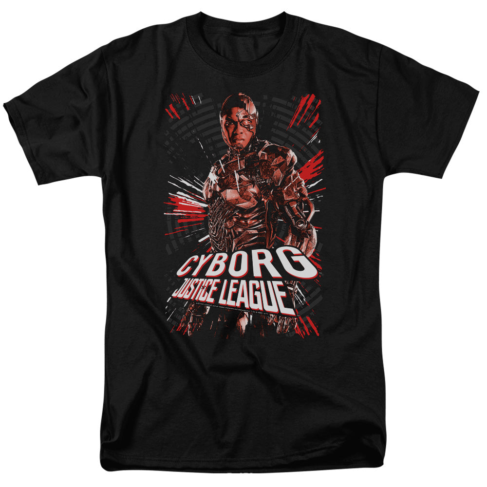 Justice League Movie/cyborg-s/s Adult 18/1-black