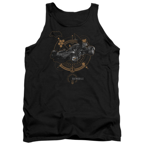 Justice League Movie/batmobile-adult Tank-black