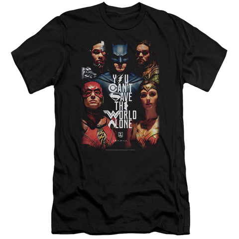 Justice League Movie/save The World Poster-s/s Adult 30/1-black