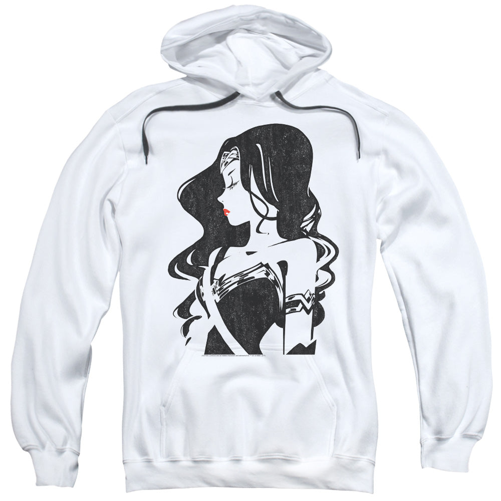 Justice League Movie/profile-adult Pull-over Hoodie-white