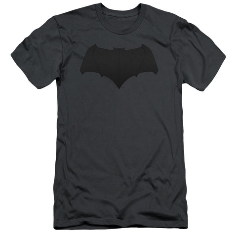 Justice League Movie/batman Logo-s/s Adult 30/1-charcoal