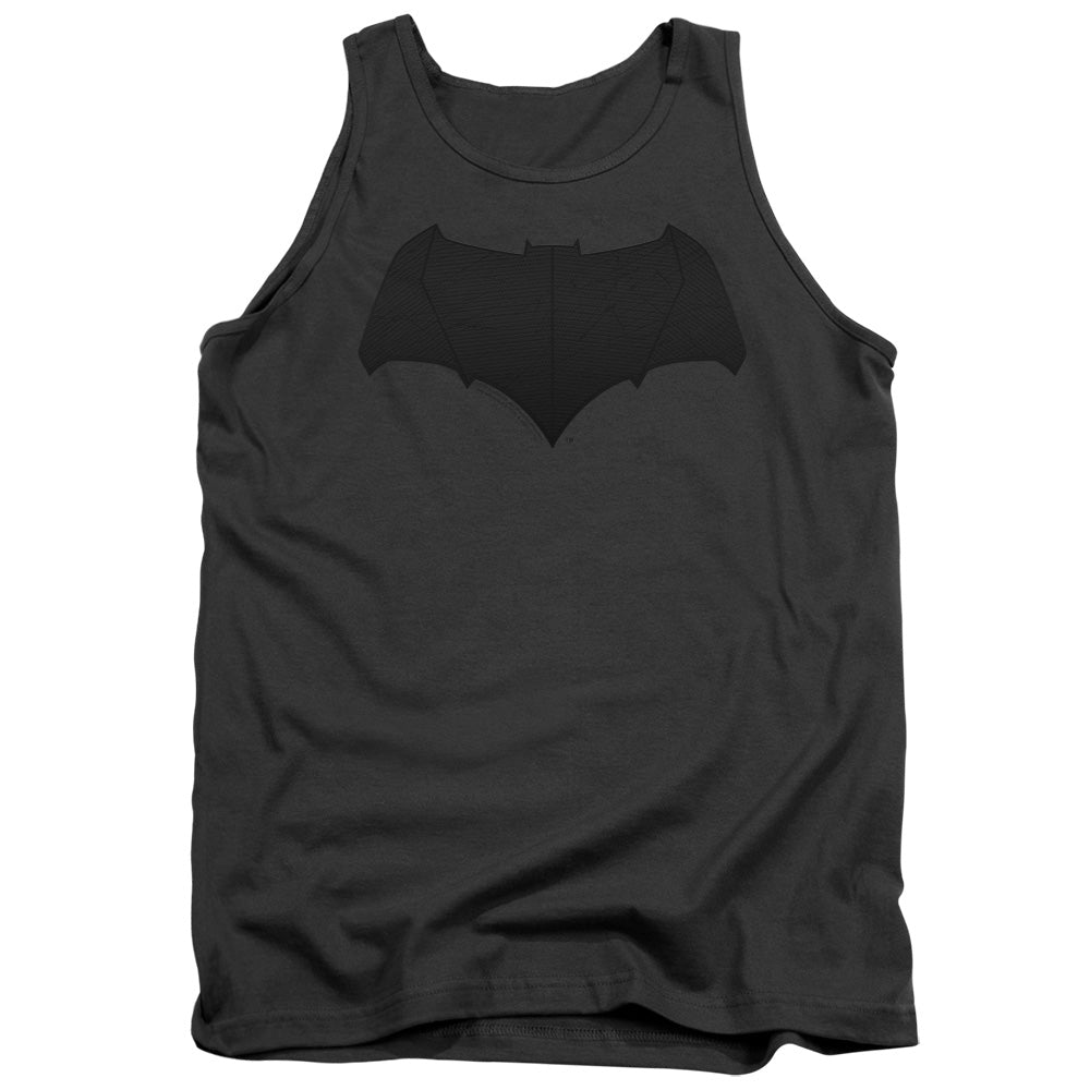 Justice League Movie/batman Logo-adult Tank-charcoal