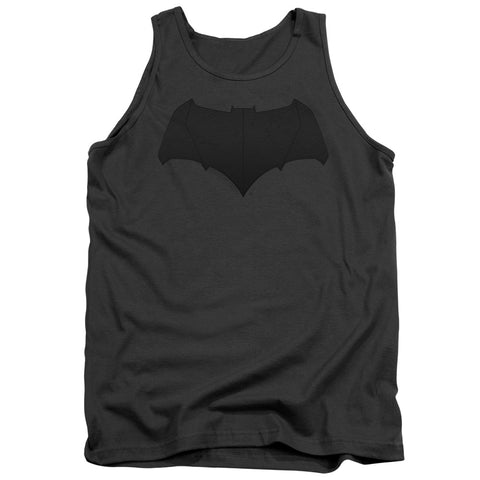 Justice League Movie/batman Logo-adult Tank-charcoal