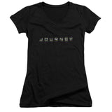 Juniors Sheer Cap Sleeve V-Neck