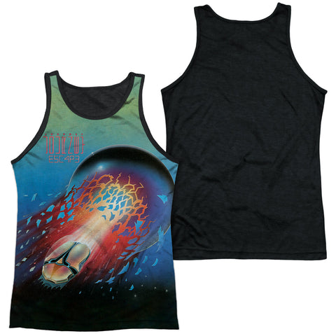 Journey/escape 1981-adult Poly Tank Top Black Back-white