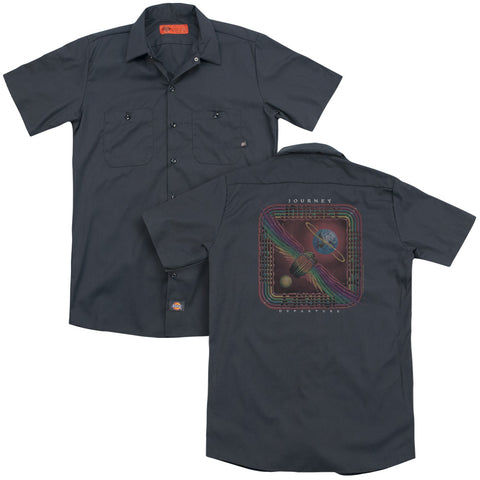 Journey/departure (back Print) - Adult Work Shirt - Charcoal