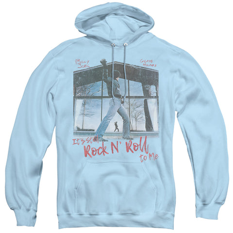 Billy Joel/glass Houses-adult Pull-over Hoodie-light Blue