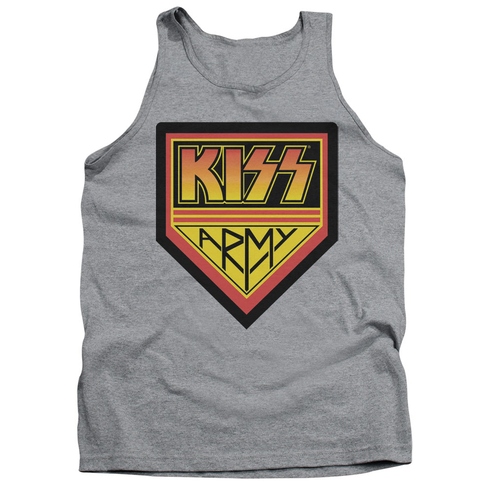 Kiss/ Army Logo-adult Tank-athletic Heather