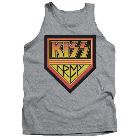 Kiss/ Army Logo-adult Tank-athletic Heather