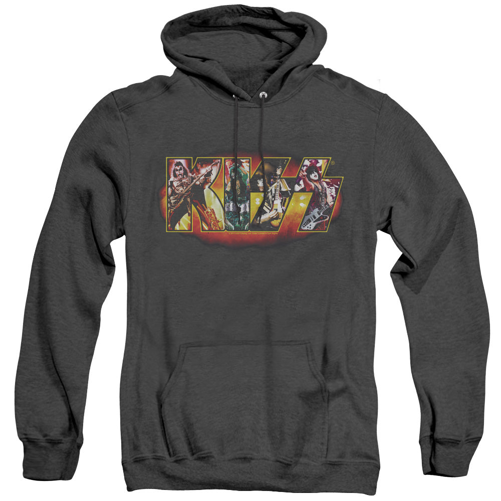 Kiss/stage Logo-adult Heather Hoodie-black