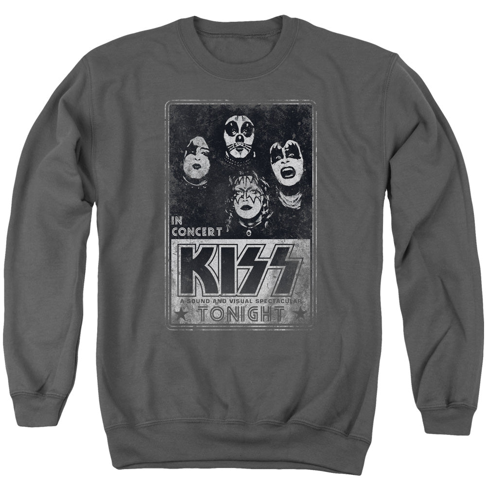 Kiss/live - Adult Crewneck Sweatshirt - Charcoal
