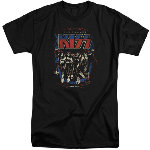 Kiss/destroyer-s/s Adult Tall-black