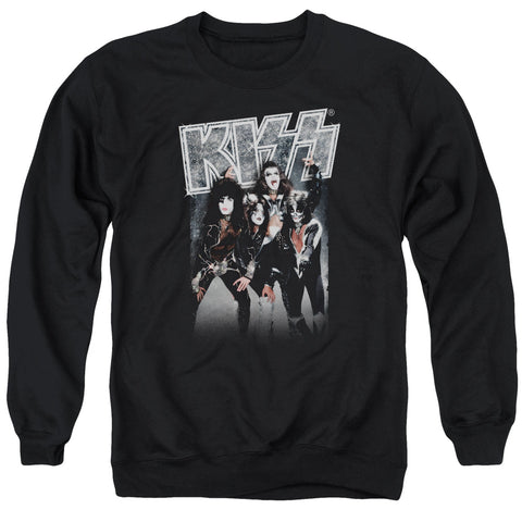 Kiss/shine - Adult Crewneck Sweatshirt - Black