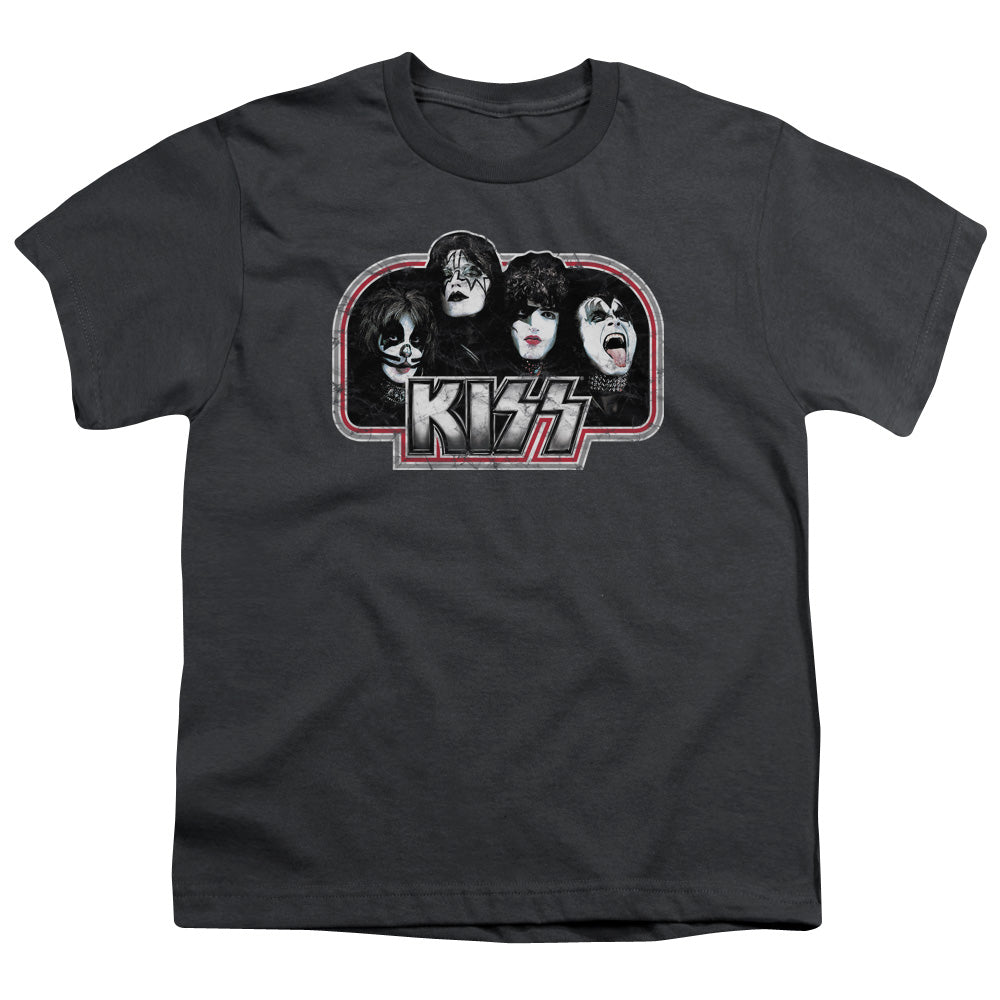 Kiss/throwback-s/s Youth 18/1-charcoal