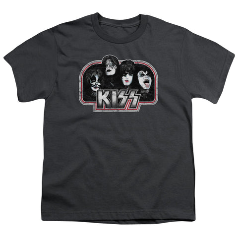 Kiss/throwback-s/s Youth 18/1-charcoal
