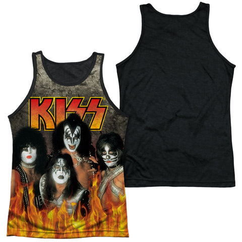 Adult 100% Poly Tank Top Black Back