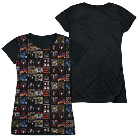 Junior Cap Sleeve 100% Poly Black Back