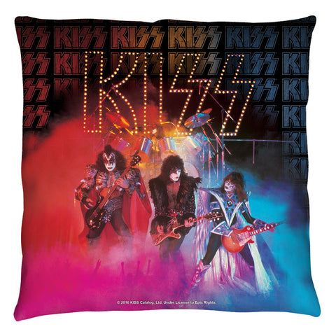 Kiss/stage Lights - Throw Pillow