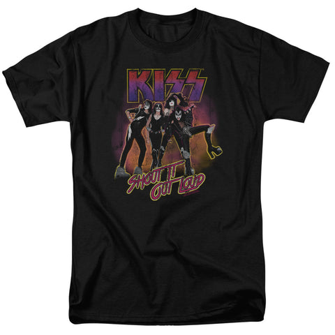 Kiss/shout It Out Loud-s/s Adult 18/1-black