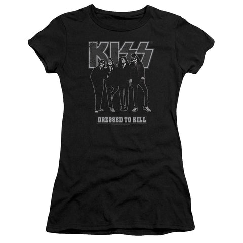 Kiss/dressed To Kill-s/s Junior Sheer-black