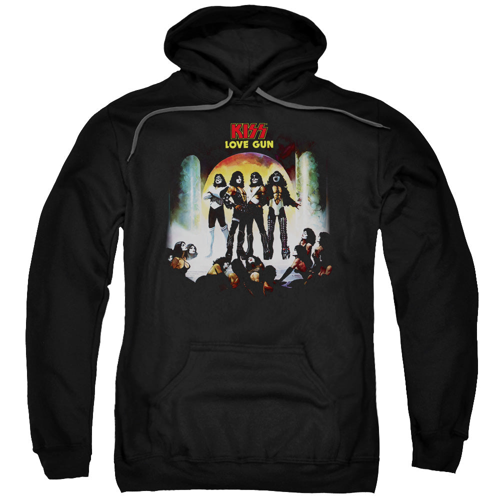 Kiss/lover Gun Cover-adult Pull-over Hoodie-black