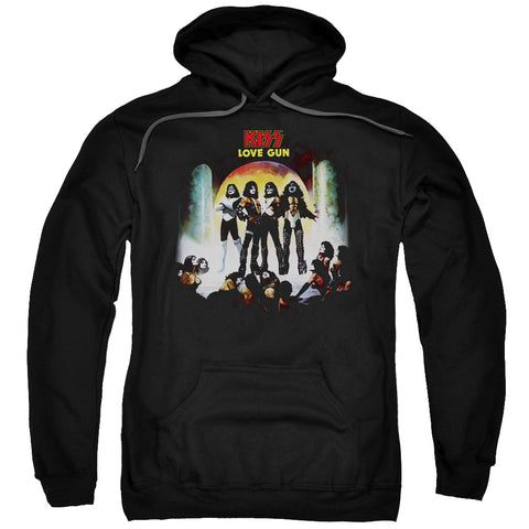 Kiss/lover Gun Cover-adult Pull-over Hoodie-black