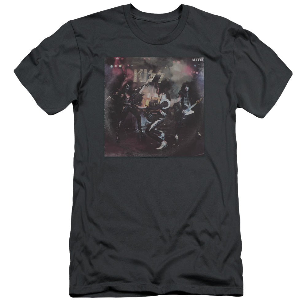 Kiss/alive!-s/s Adult 30/1-charcoal