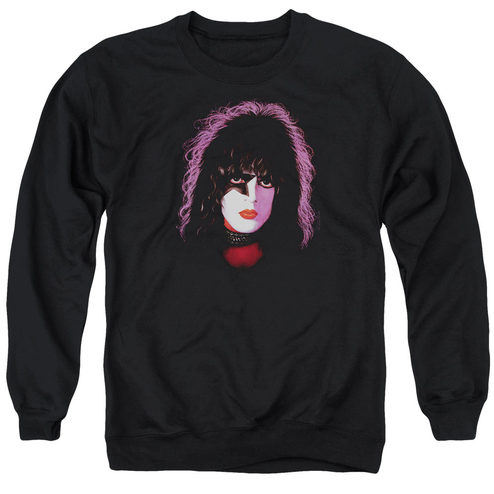 Kiss/paul Stanley Cover-adult Crewneck Sweatshirt-black