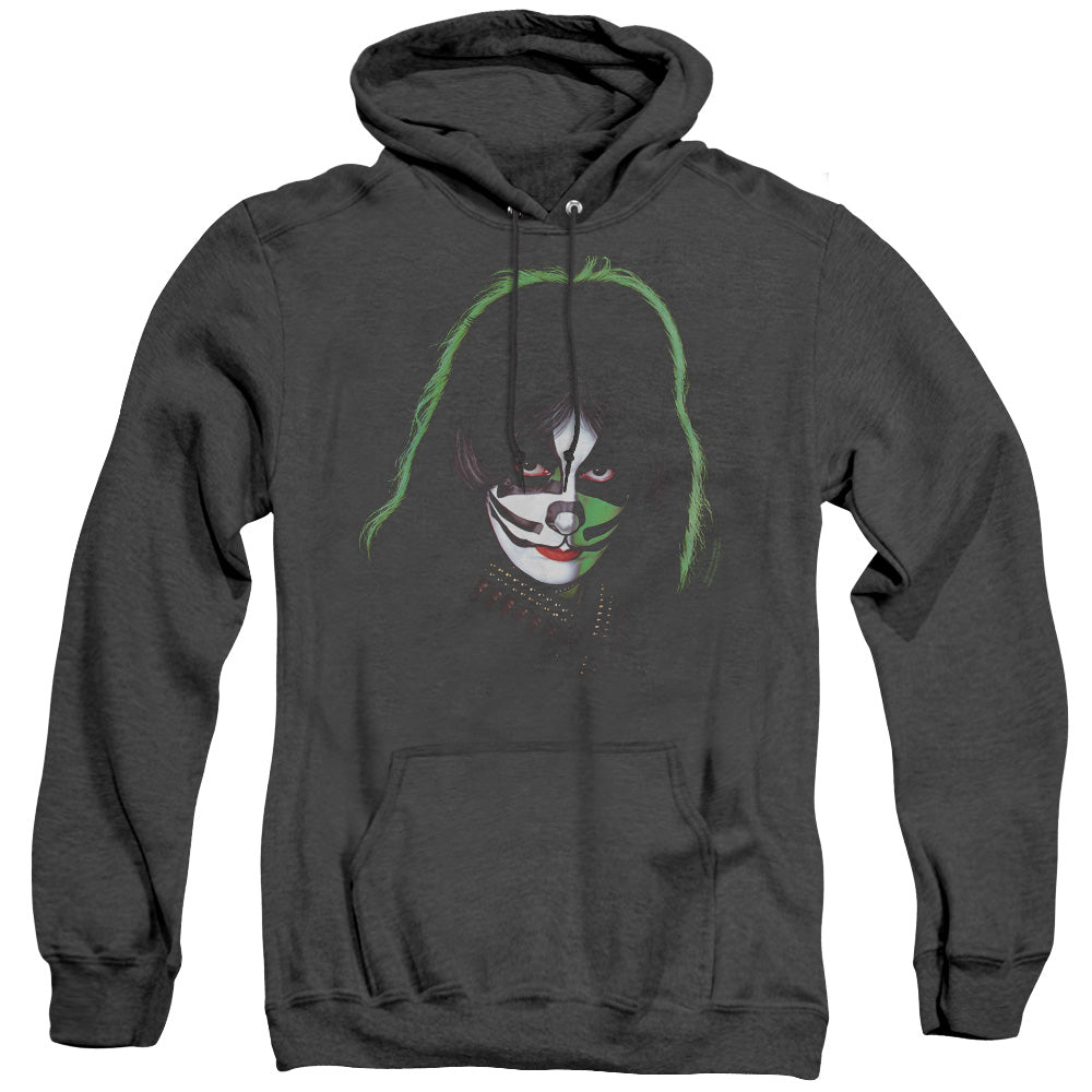 Kiss/peter Criss Cover-adult Heather Hoodie-black
