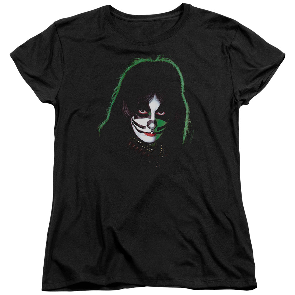 Kiss/peter Criss Cover-s/s Women's Tee-black