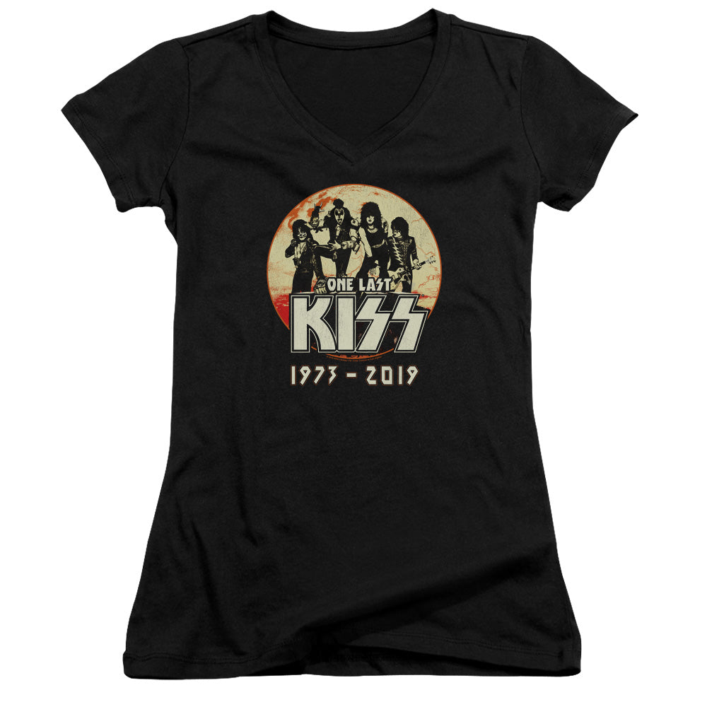 Kiss/1973-2019-junior V-neck-black