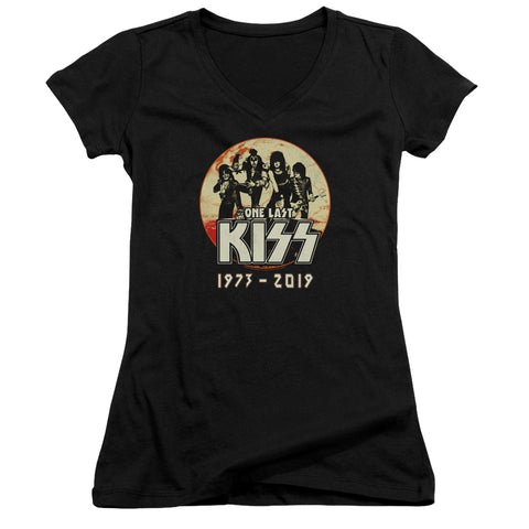 Kiss/1973-2019-junior V-neck-black