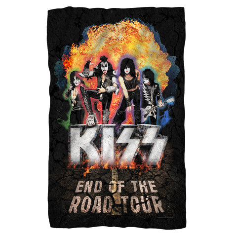Kiss/boom-fleece Blanket-white