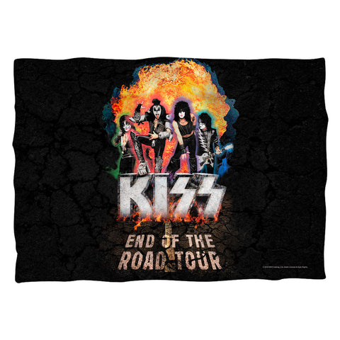 Kiss/boom (front/back Print)-pillow Case-white