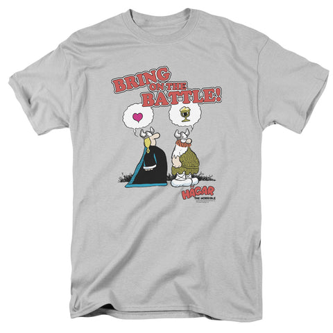 Hagar The Horrible/bring On The Battle-s/s Adult 18/1-silver