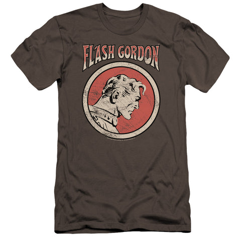 Flash Gordon/flash Circle-premuim Canvas Adult Slim Fit 30/1-charcoal