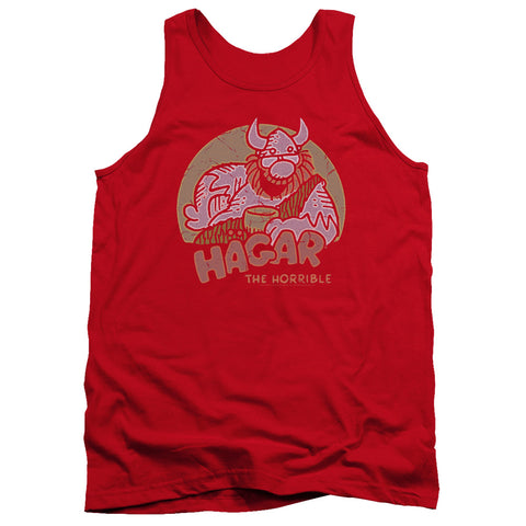 Hagar The Horrible/hagar Circle-adult Tank-royal Blue