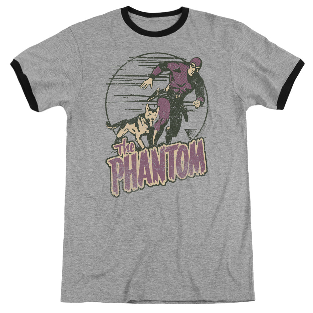 Phantom/phantom And Dog - Adult Ringer - Heather/black