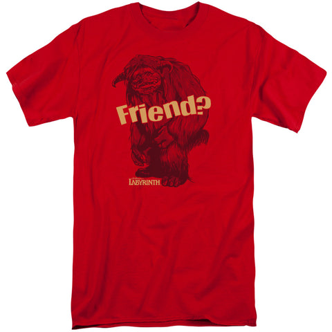 Labyrinth/ludo Friend-s/s Adult Tall-red