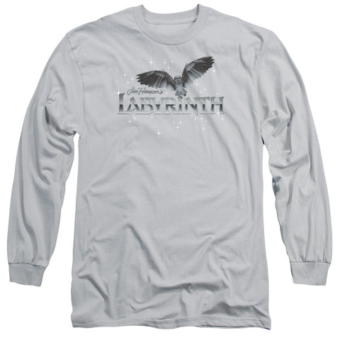 Labyrinth/owl Logo - L/s Adult 18/1 - Silver