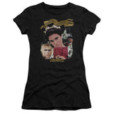 Juniors Sheer Cap Sleeve