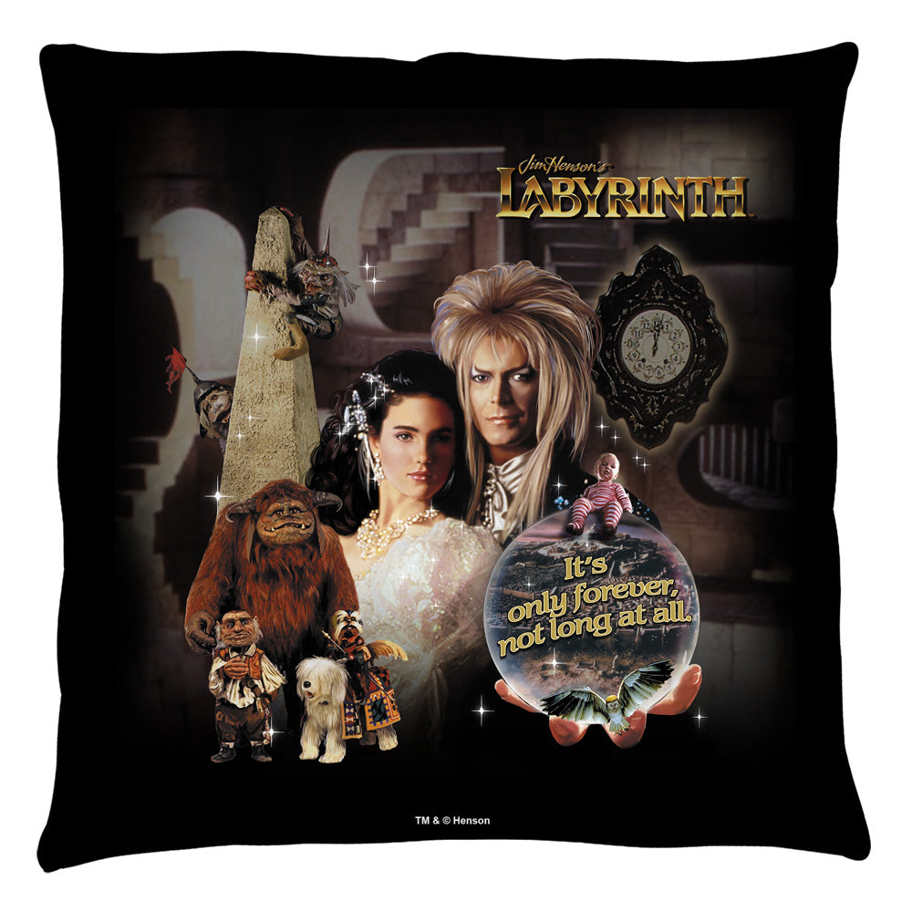Labyrinth/only Forever - Throw Pillow
