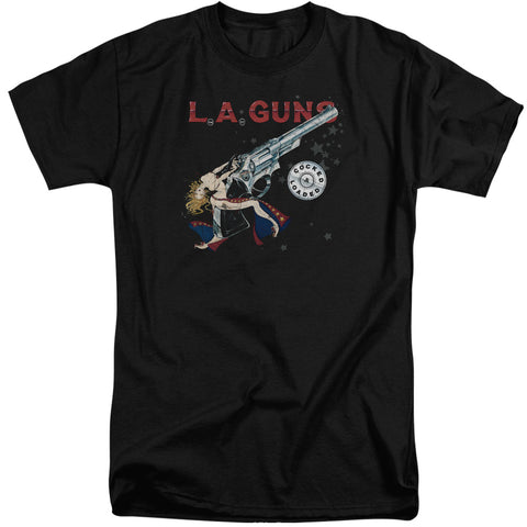 La Guns/cocked And Loaded-s/s Adult Tall 18/1-black